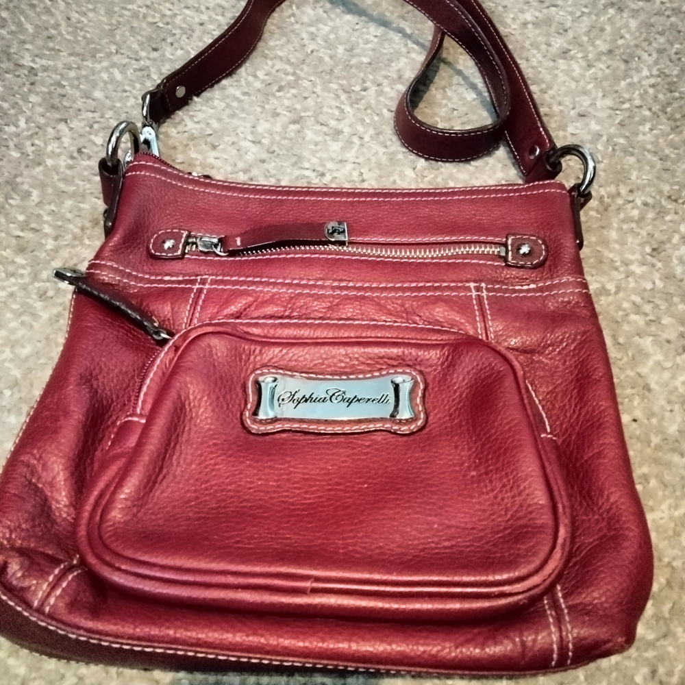 Sophia Caperelli Red Shoulder Bag 🍉🍒🍓🍎